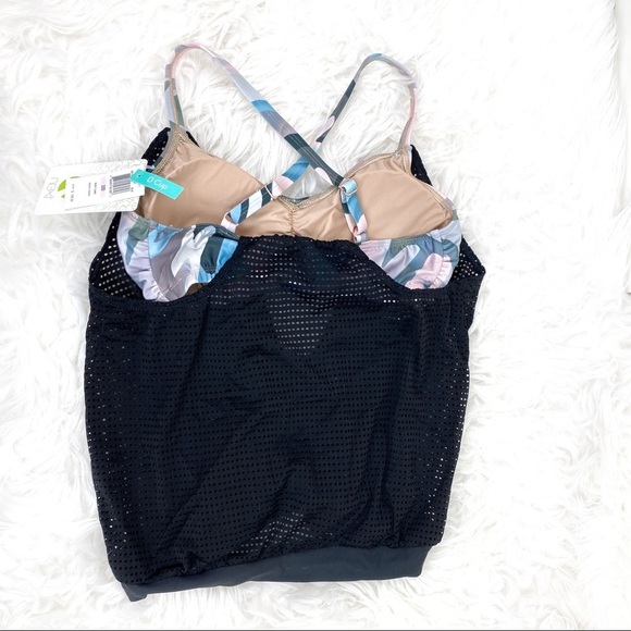 Next Bootcamp Mesh Padded Tankini Top Swim 32D - Picture 6 of 6